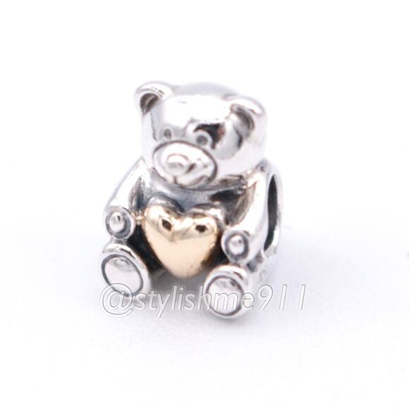 PANDORA Limited Edition Teddy Bear Charm With 14K GOLD - 791166 - Picture 7 of 11